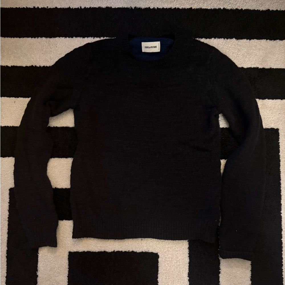 Zadig & Voltaire Men's Black Crewneck Sweater